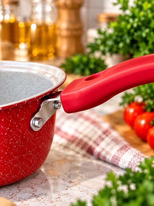 Кастрюля-ковш с антипригарным покрытием, длинной ручкой для кухни