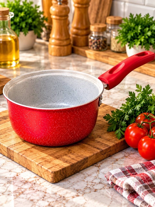 Кастрюля-ковш с антипригарным покрытием, длинной ручкой для кухни