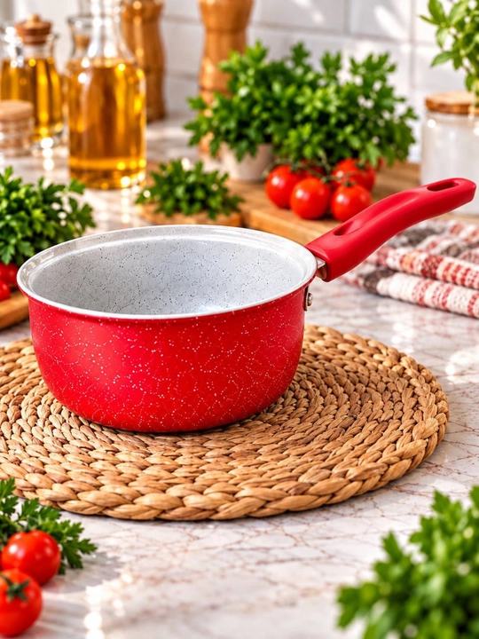 Кастрюля-ковш с антипригарным покрытием, длинной ручкой для кухни
