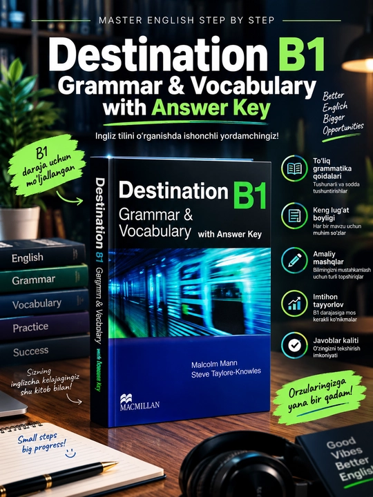 Destination A1, A2, B1, B2, C1&C2, Grammar&Vocabulary with Answer key - 