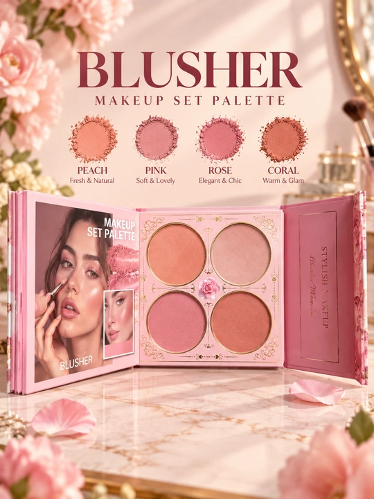Ko‘z, yuz va lablar uchun dekorativ kosmetika to‘plami — Beauty New Stylish Makeup Palette