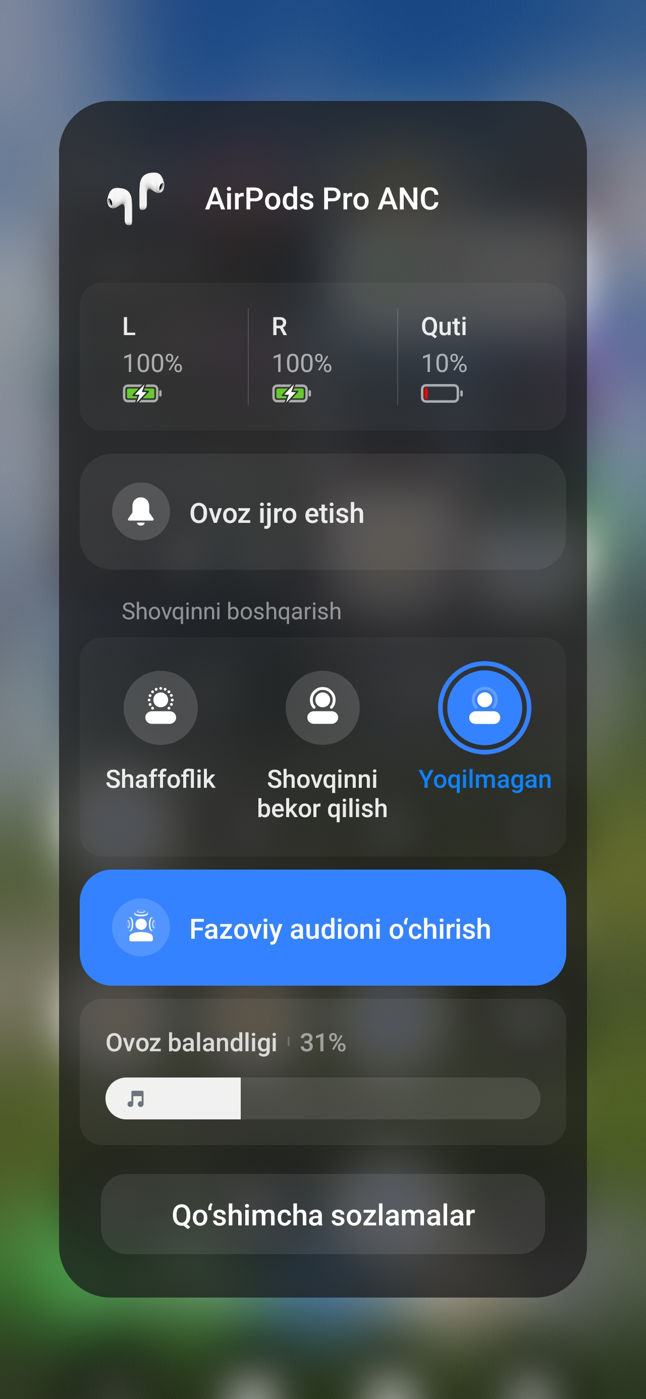 Simsiz quloqchinlar Pods Pro 2 ANC bluetooth naushnik Shovqinni kamaytirish funksiyasi bor