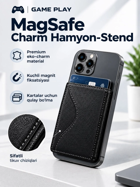 Karta va naqd pul uchun ixcham hamyon - 10 tagacha kartani sig‘dira oladigan yashin shaklidagi kartxolder - 