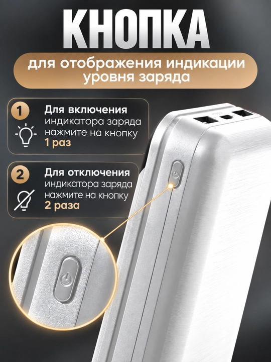 Внешний аккумулятор для телефона с быстрой зарядкой 22.5w 20000-10000mAh