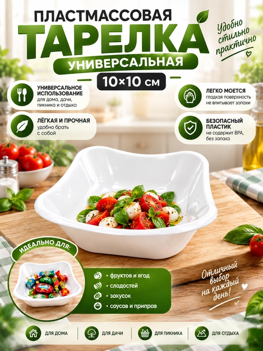 Universal plastmassa tarelka - 