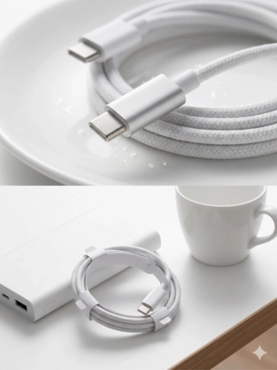 Tez zaryadlovchi kabel –  Type-C to Lightning / Type-C, ma'lumot uzatish - 
