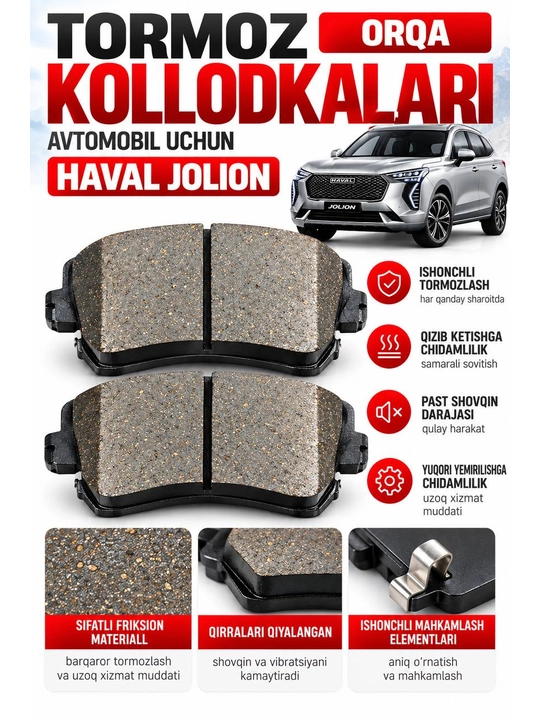 Тормозные колодки для автомобиля HAVAL Jolion задние - 