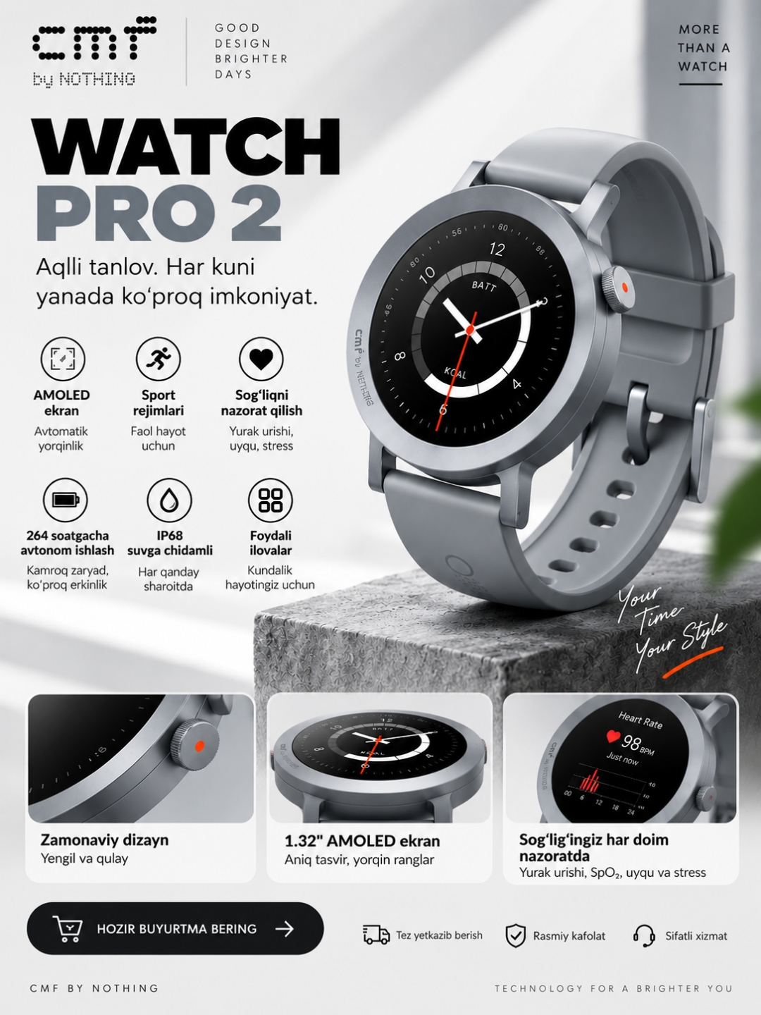 Смарт-часы CMF by Nothing Watch Pro 2 - 