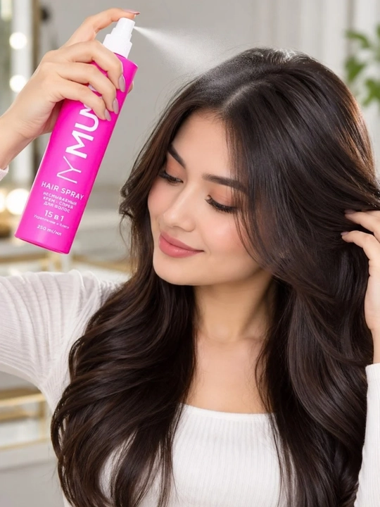 MY MUSE Hair Spray 15 in 1 — soch uchun yuvilmaydigan krem-sprey, 250 ml