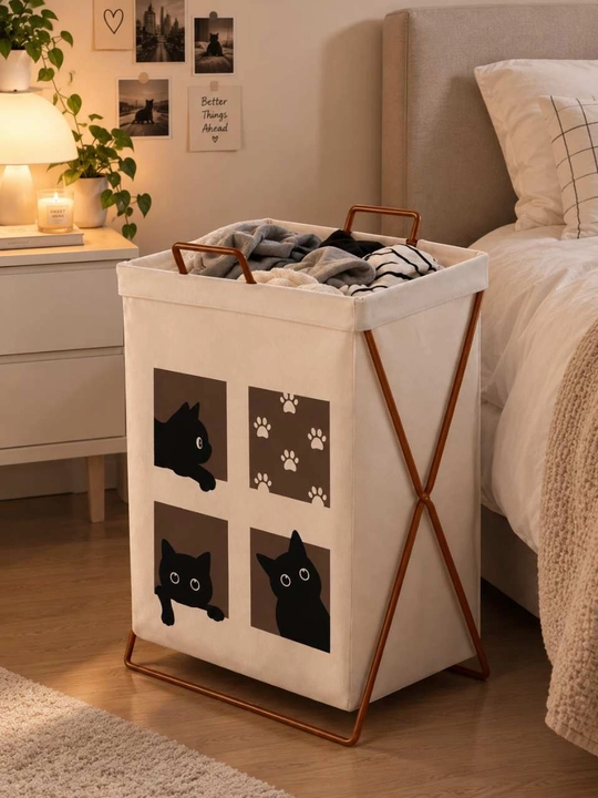 Корзина для белья складная, корзина для хранения вещей и игрушек - 