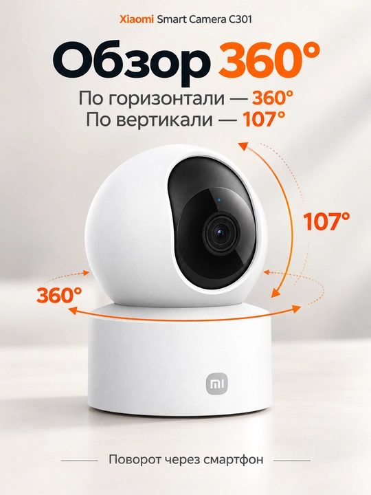 Kamera, Xiaomi Smart Camera, aqlli Wi-Fi kuzatuv kamerasi, uy va ofis uchun