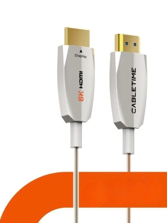 Cabletime 8K 60Hz optik tolali HDMI kabeli 5M