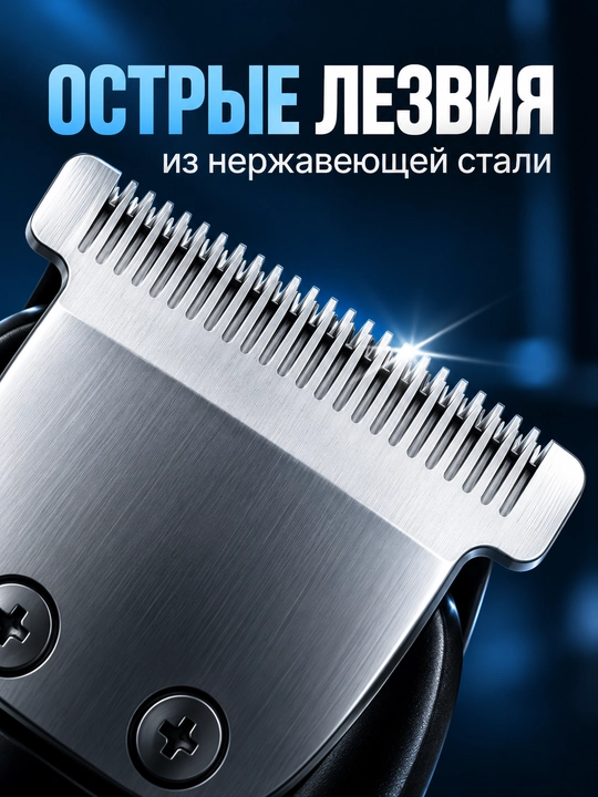 Машинка для стрижки волос VGR 107, триммер для бороды, носа и ушей