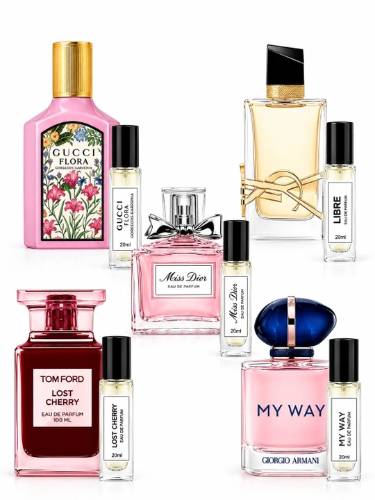 Набор женских духов: Libre, Lost Cherry, Gucci Flora, Miss Dior, My Way — 5 в 1