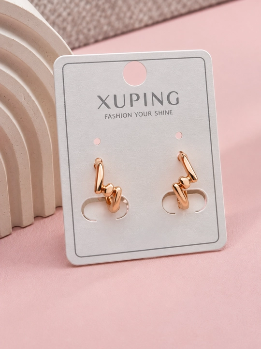 Женские серьги Xuping в форме сердца, изящный и современный дизайн - 