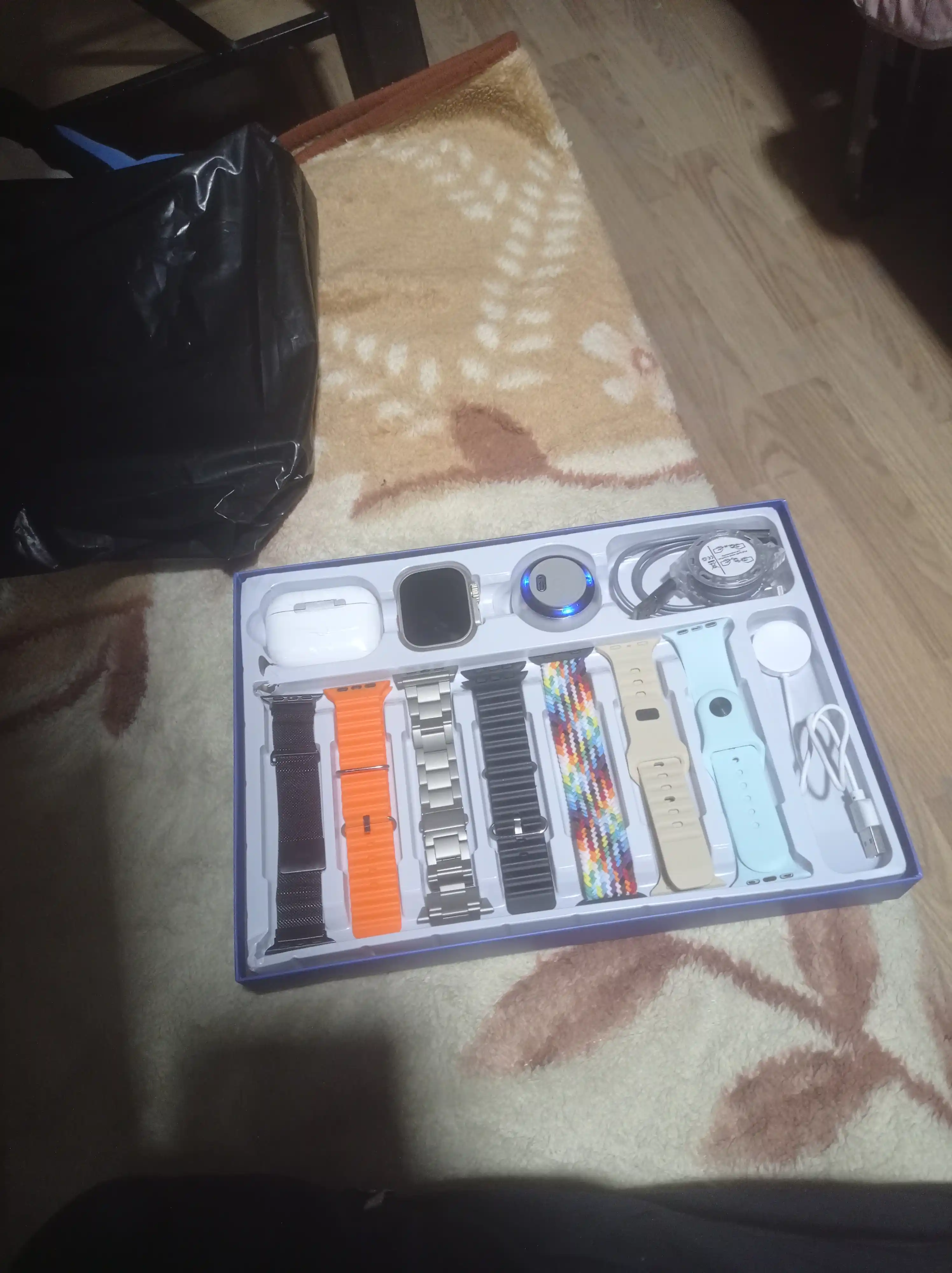 D93 Ultra 3 to‘plami – aqlli soat + simsiz quloqchinlar + portativ kolonka