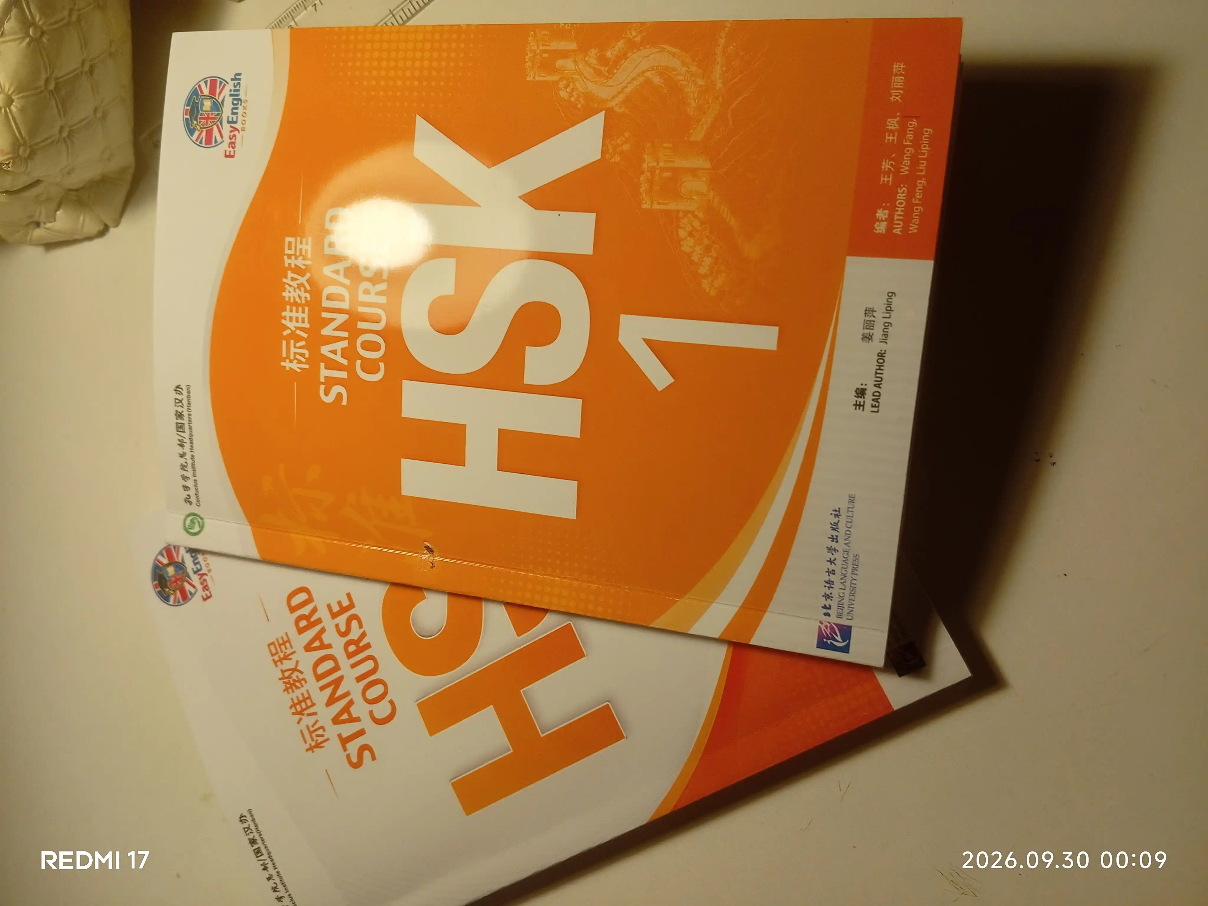 HSK Standard Course 1,2,3, Student's book+Workbook A5 va A4 formatda Jiang Liping