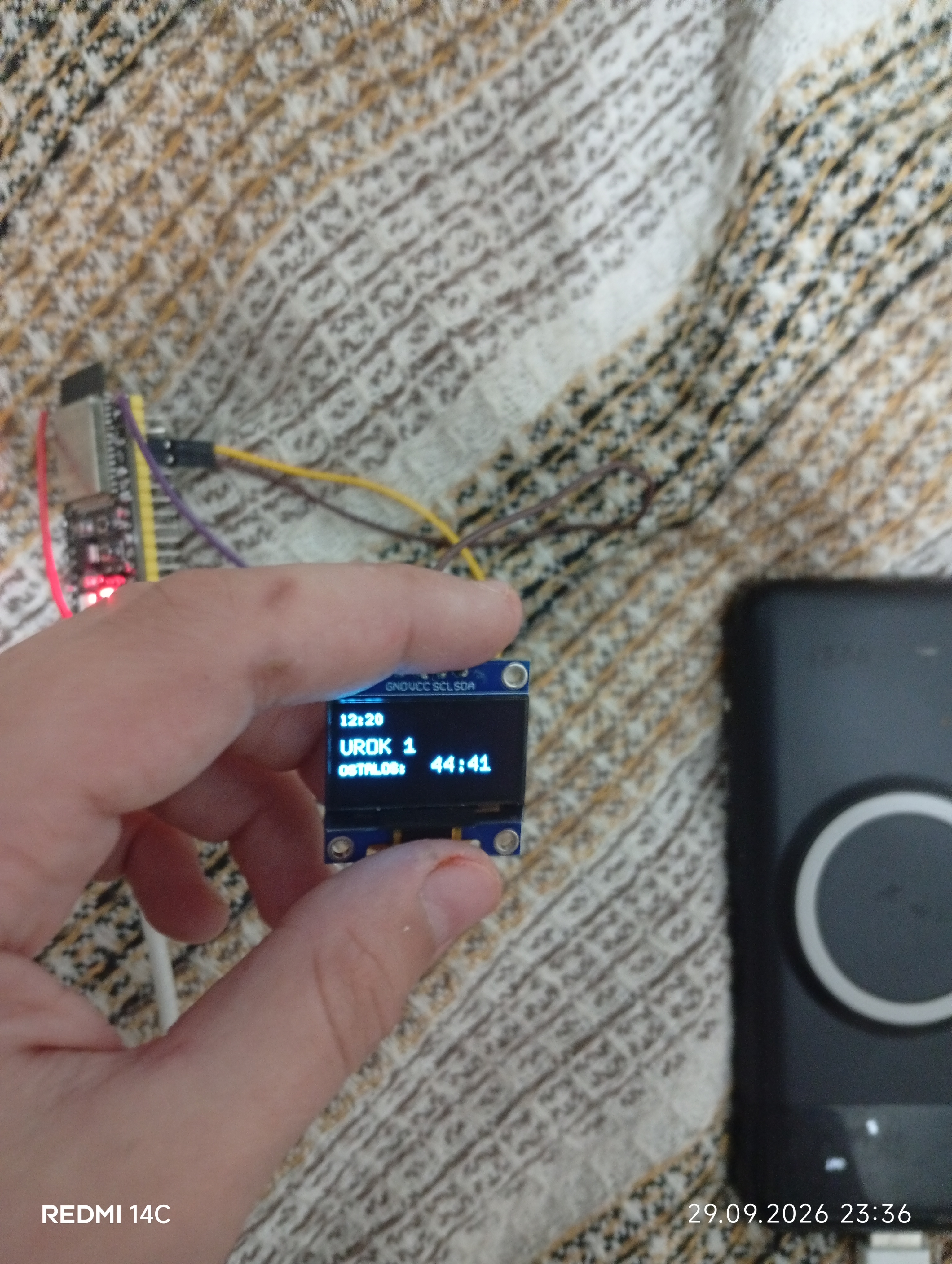 Arduino uchun ixcham OLED grafik displeylari, I2C/IIC, diagnali 0.91'/0.96'/1.3'