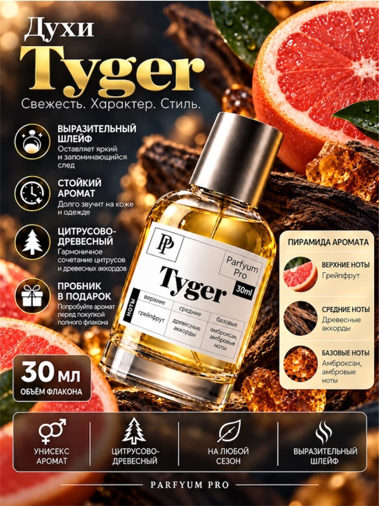 Мужской аромат Tyger, Tyger от Parfyum Pro - 