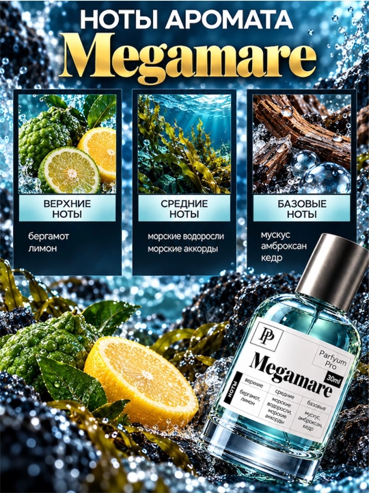 Духи Megamare для мужчин и женщин, духи Megamare by Parfyum Pro