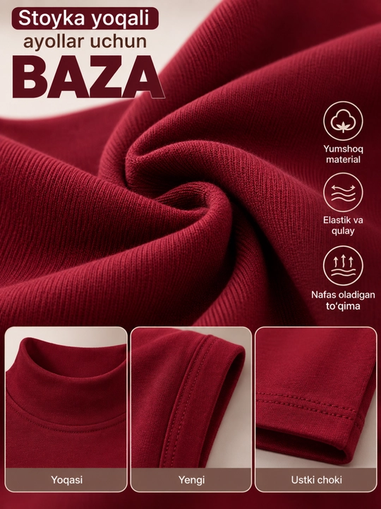 Ayollar uchun krop top, stoyka yoqali baza, yengsiz 44-54 gacha keladi free size, Xitoy