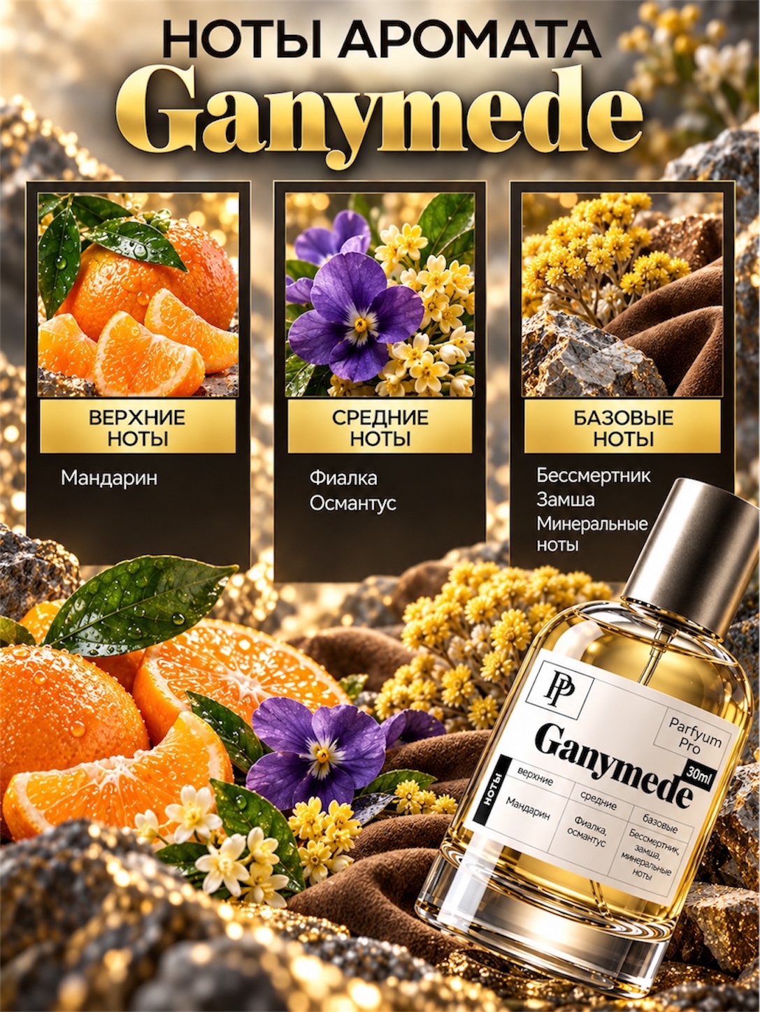 Духи Ganymede для мужчин и женщин, духи Ganymede by Parfyum Pro