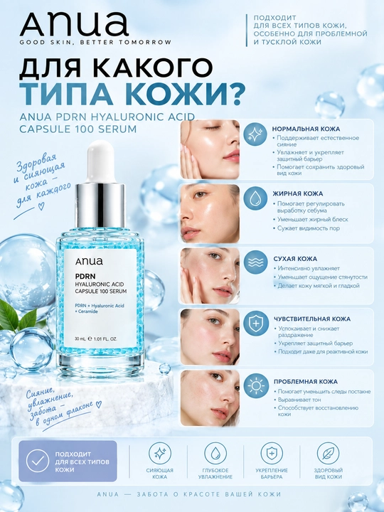 Сыворотка Anua PDRN Hyaluronic Acid Capsule