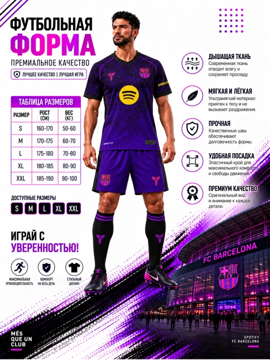 Milliy terma jamoa va klublar Real Madrid, Barselona, Manchester Siti, Arsenal Chelsi
