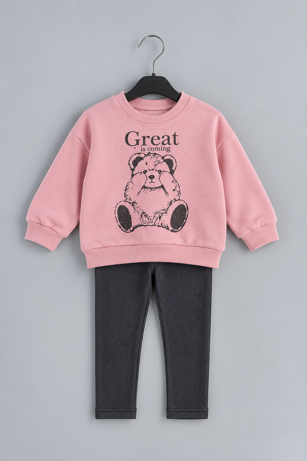 Комплект из двух предметов для девочек, свитшот,брюки,2–6 лет