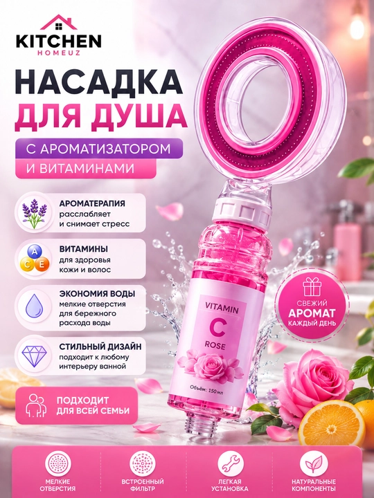 Vitaminli va aromaterapiyali dush nasadkasi - 
