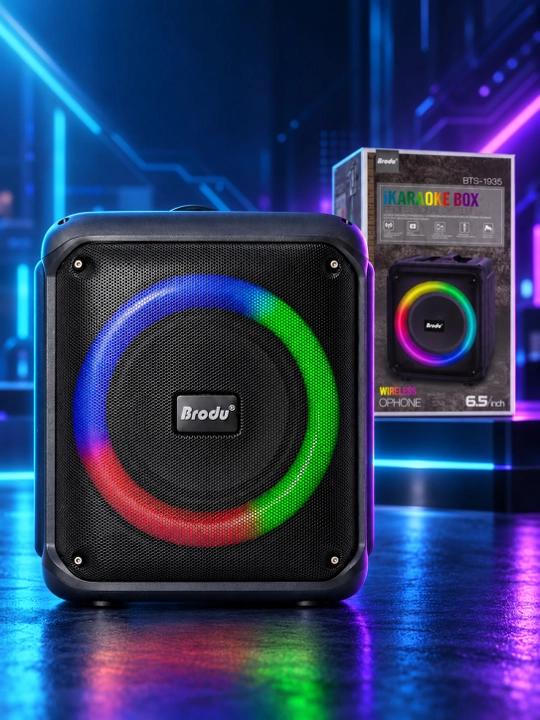 Portativ Bluetooth karnay , 6,5 dyuym, RGB chiroq, 10 Vt