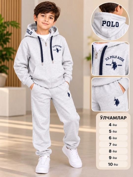O‘g‘il bolalar uchun sport kostyumi, kapyushonli kostyum