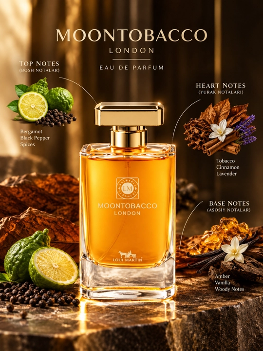 Loui Martin Moontobacco - uniseks parfyumlangan suv, 100 ml 
