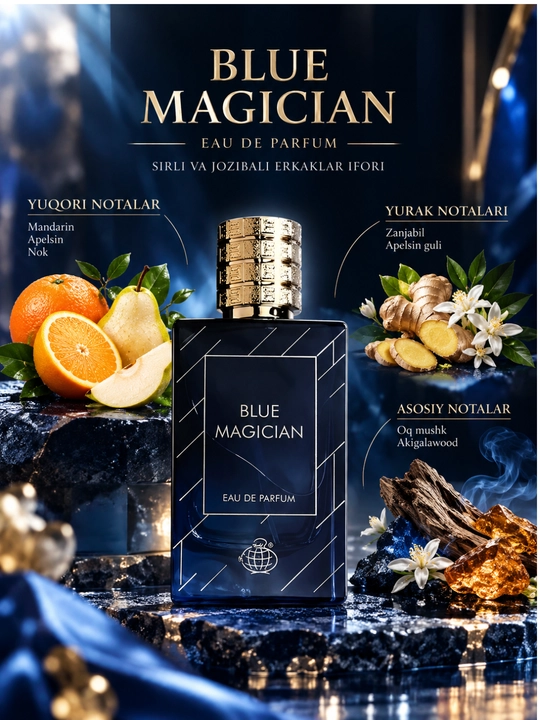 Blue Magician EDP 100 мл — мужской свежий, притягательный и современный аромат