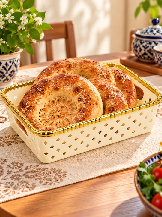Пластиковая корзинка для хлеба и фруктов saladkaya сервировачная - 