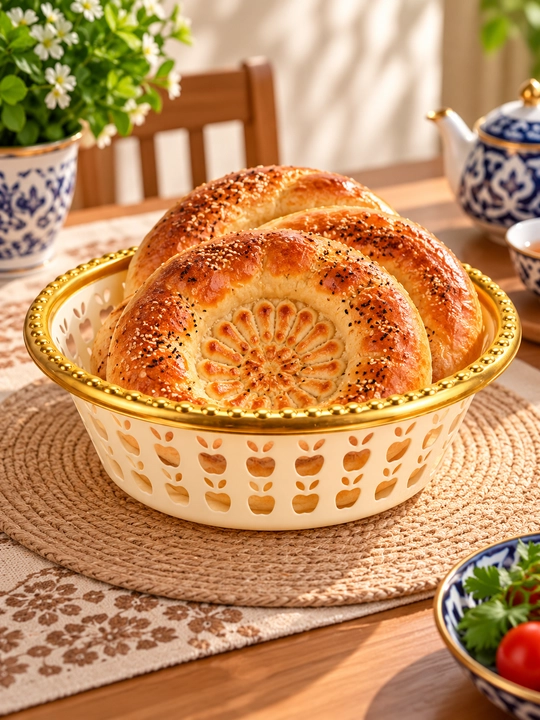 Пластиковая корзинка для хлеба и фруктов saladkaya сервировачная