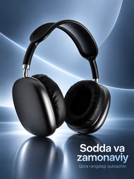 Simsiz Bluetooth quloqchinlar P9, mikrofonli, to'liq o'lchamli