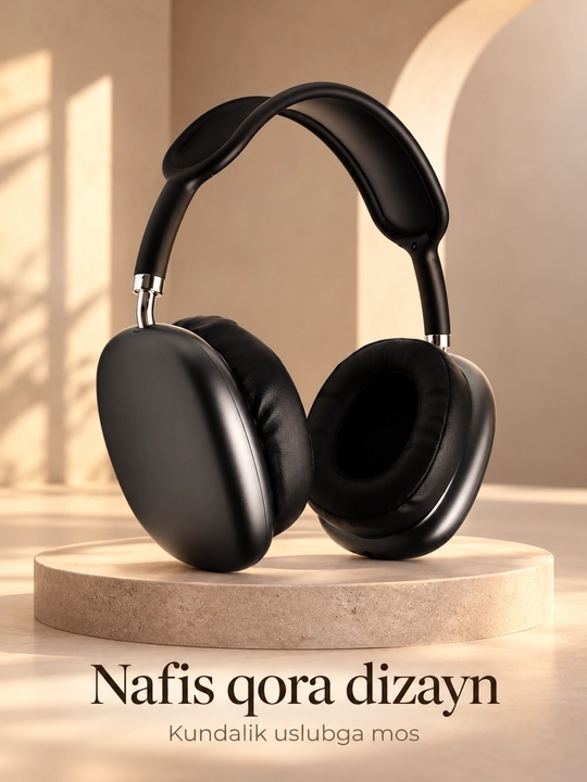 Simsiz Bluetooth quloqchinlar P9, mikrofonli, to'liq o'lchamli