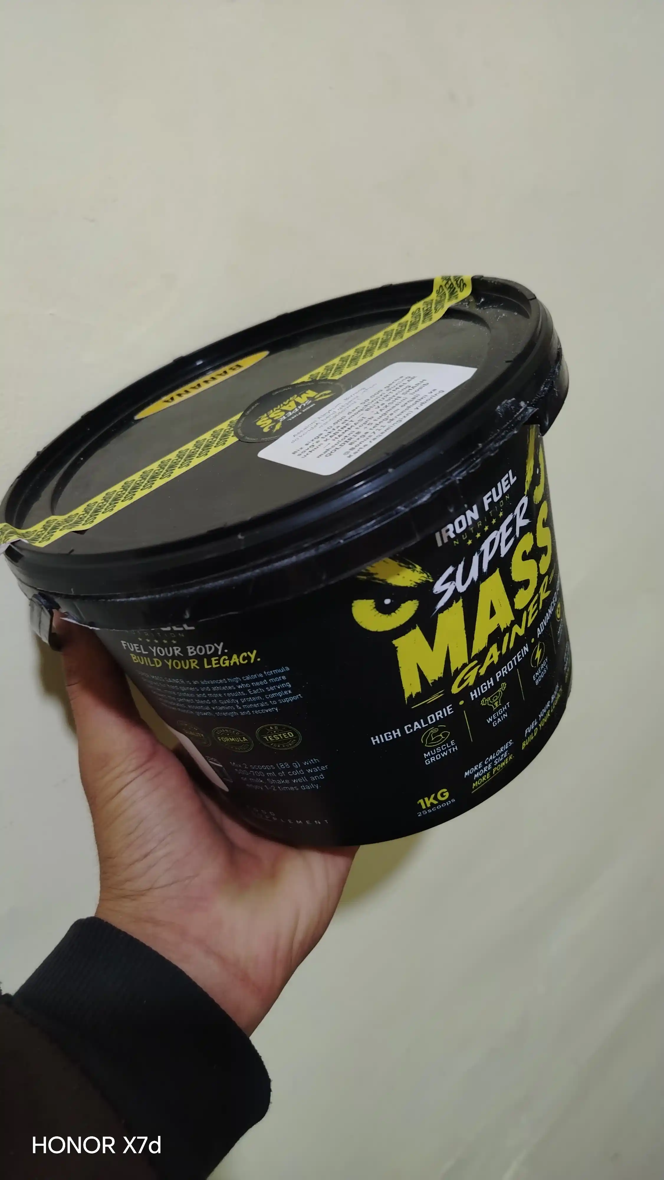 Geyner Super MASS GAINER, mushak massasini olish uchun, 1-3-7 kg