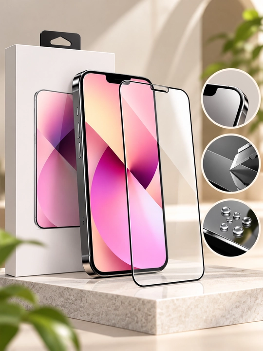 Защитное стекло UNIPRO Full Cover 3D для iPhone(6.7) твёрдость 9H, олеофобное покрытие
