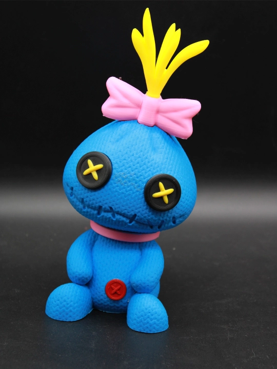 "Skramp" 3D-figura suvenir / Lilo va Stich o'yinchoq, stolda va javonda interyer dekori