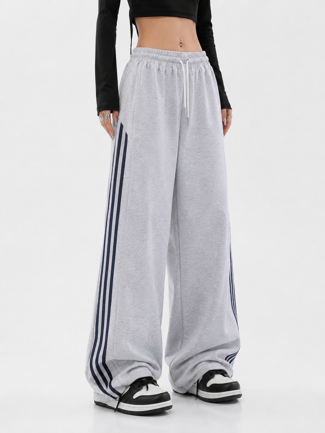 Oversize joggers, keng triko, ayollar shimi, ayollar trikosi, shalvar qizlar uchun