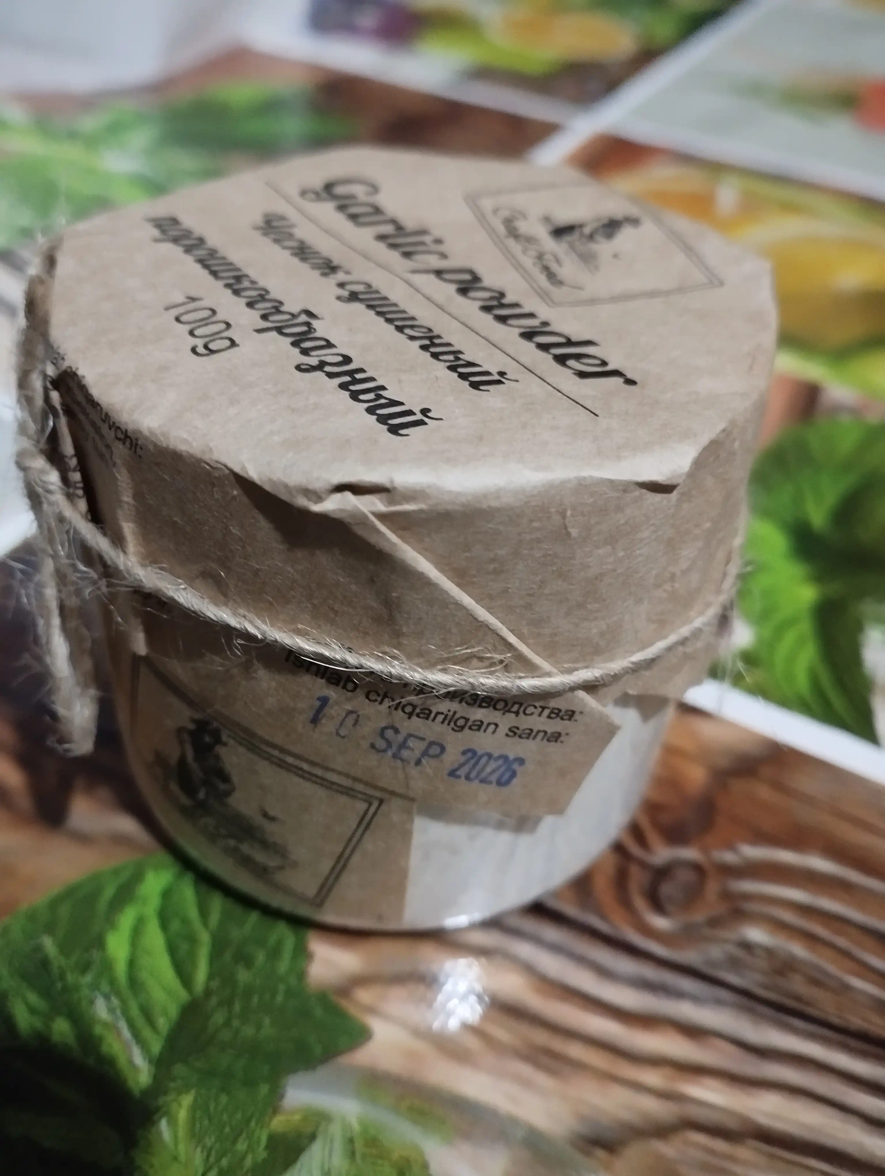 Quritilgan sarimsoq Craft Food, 100 g, plastik idishda, kukunsimon 