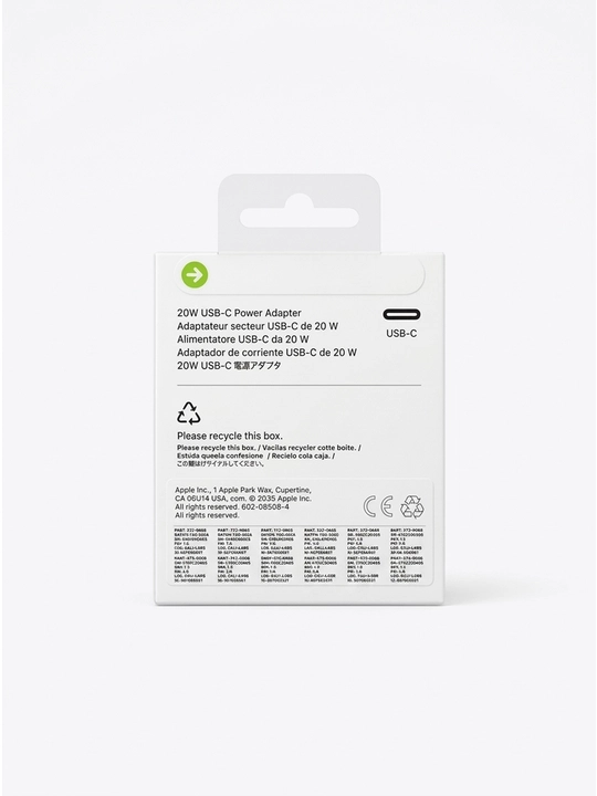 Сетевой адаптер  20W USB-C Power Adapter