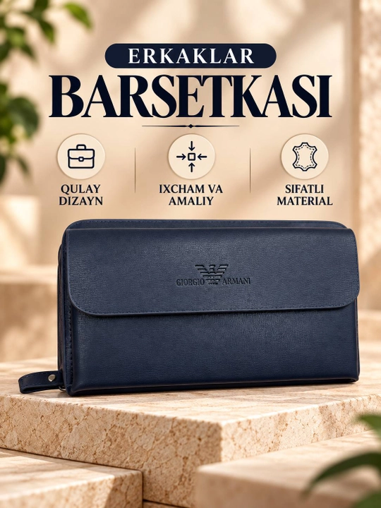 Erkaklar uchun ko‘p bo‘limli hamyon - 