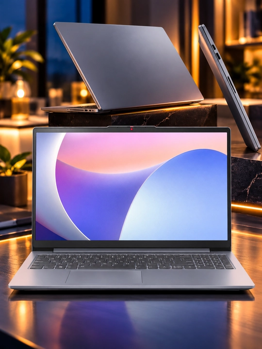 Lenovo IdeaPad Slim 3 — AMD Ryzen 5-40, 8 ГБ DDR5, SSD 512 ГБ, 15.6″ FHD IPS, Win 11 Pro
