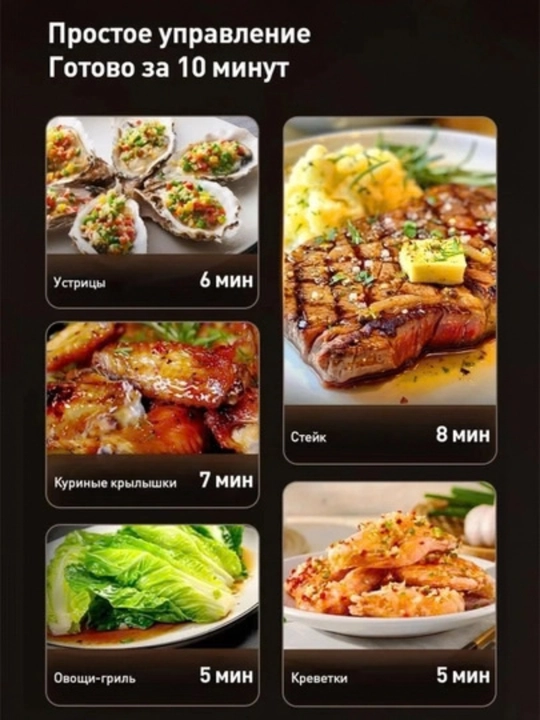 Philips aerofrityurnitsasi, ko'p funksiyali aerogrill, 6.2 litr