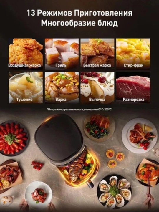 Philips aerofrityurnitsasi, ko'p funksiyali aerogrill, 6.2 litr