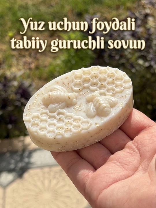 Tabiiy guruchli sovun, yuzdagi dog‘ va pigmentatsiyaga qarshi oqartiruvchi sovun