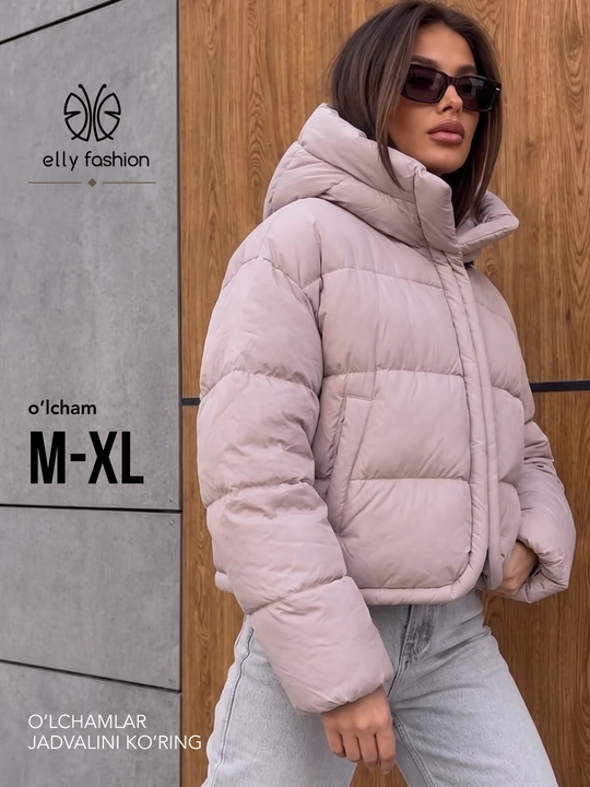 Ayollar va qizlar uchun qishki issiq kapyushonli kurtka, momiq - UNCHA STORE